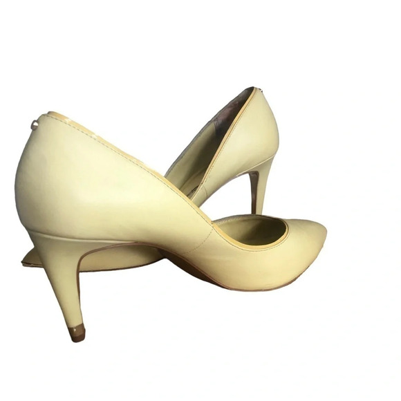 Ted Baker Y2k London mitilia butter yellow pumps / heels pointy toe - Picture 3 of 15